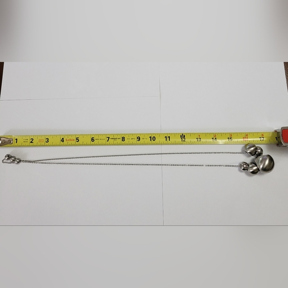 BREIL CHAOS Adjustable Necklace with Polished & Satin Steel Spheres EUC - Picture 6 of 12